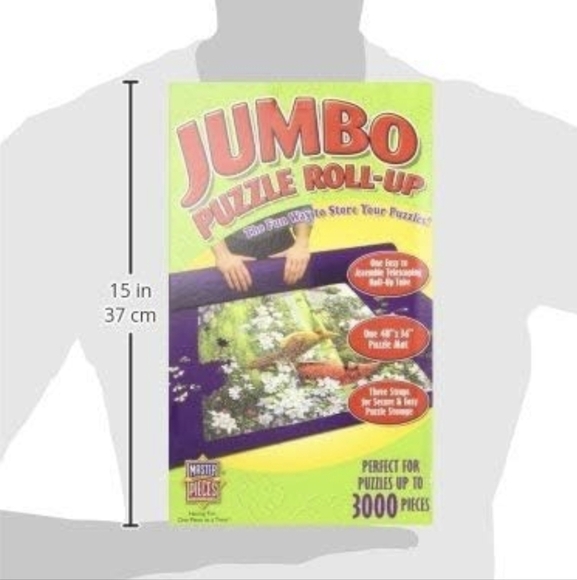 Jumbo Roll Up Puzzle Mat For 3000 PC Puzzle MasterPieces Roll-Up Puzzle Storage - Picture 2 of 14